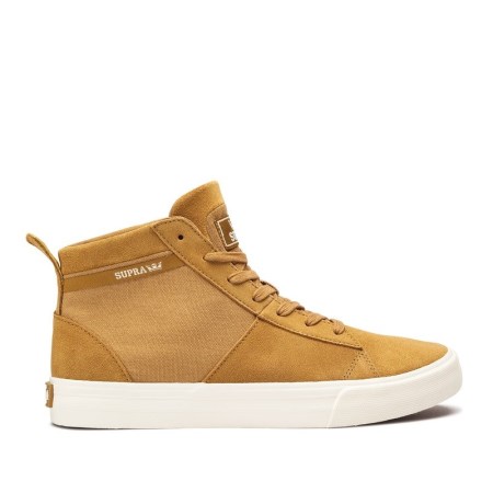 Supra Stacks Mid Gul Høye Sneakers Dame [NO-5-P967]